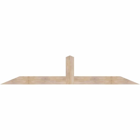 Ekena Millwork Portland Smooth Timber Gable Bracket, Douglas Fir, 96"W x 20"H x 5 1/2"D x 5 1/2"F, 5/12 Pitch GBW096X20X0606POR00SDF